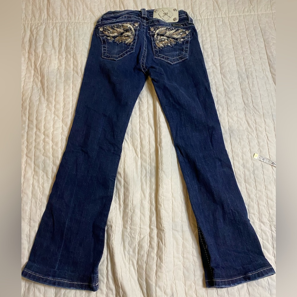 Miss Me Angel Wing Y2K Boot Cut Jeans Women’s Juniors Size 10